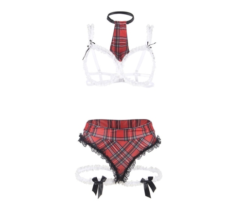 SUBBLIME - SEXY SCHOOLGIRL COSTUME WITH BRA L/XL