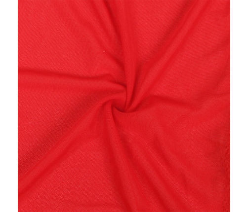 SUBBLIME - TRANSPARENT FABRIC ROBE WITH LACE DETAIL RED S/M