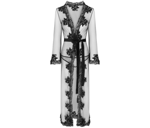 LIVCO CORSETTI FASHION - NOKINA LC XG055 DRESSIN G GOWN + PANTY BLACK ONE SIZE