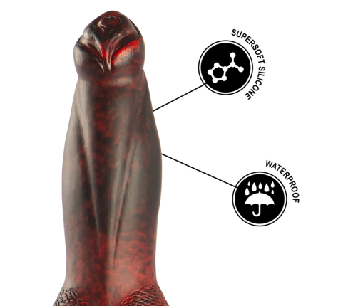 EPIC - PROMETHEUS DILDO TITAN IN FLAMES RECHARGEABLE REMOTE CONTROL