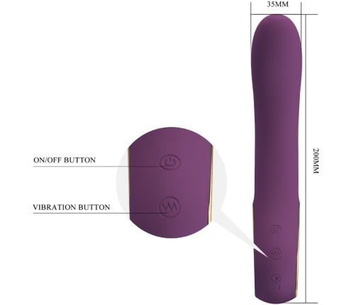 PRETTY LOVE - ETHAN RECHARGEABLE VIBRATOR LILA