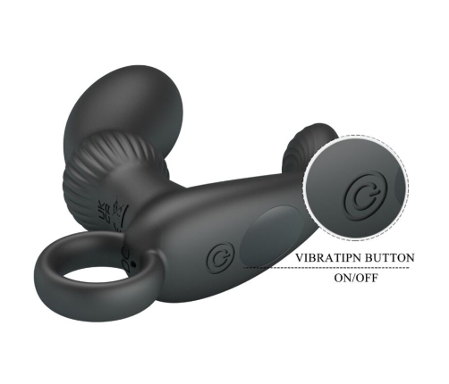 PRETTY LOVE - CAYLA ANAL VIBRATOR MASSAGER BLACK