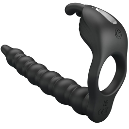 PRETTY LOVE - BLACKNEY PENIS RING WITH BLACK VIBRATOR PLUG PRETTY LOVE - BLACKNEY PENIS RING WITH BLACK VIBRATOR PLUG