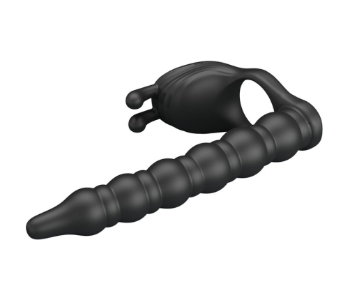 PRETTY LOVE - BLACKNEY PENIS RING WITH BLACK VIBRATOR PLUG