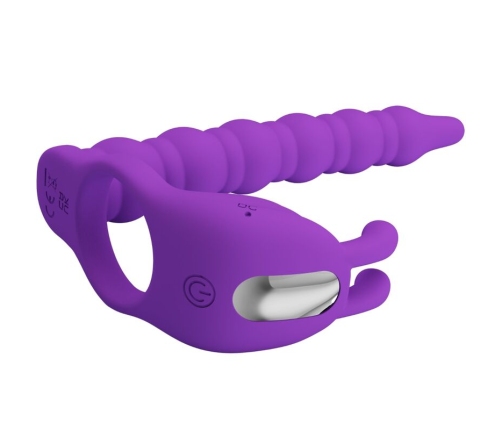PRETTY LOVE - BLACKNEY PENIS RING WITH LILA VIBRATOR PLUG