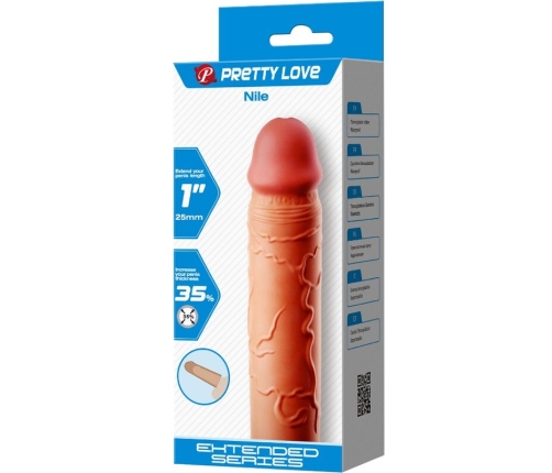 PRETTY LOVE - NILE PENIS EXTENDER COVER FLESH