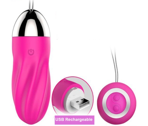 ARMONY - SWEETY SPIRAL VIBRATING EGG REMOTE CONTROL PINK