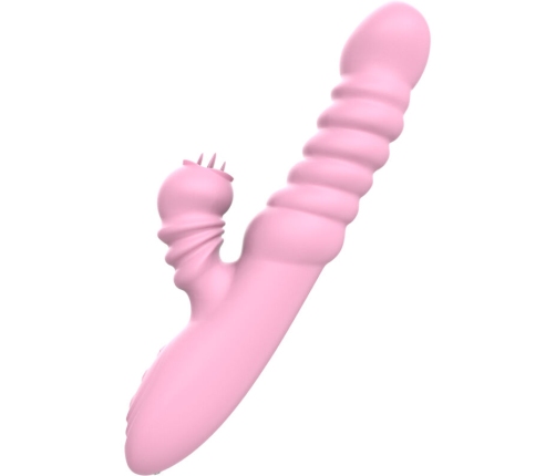 ARMONY - VIBRATOR MULTIFUNCTION WITH STIMULATING TONGUE HEAT EFFECT PINK