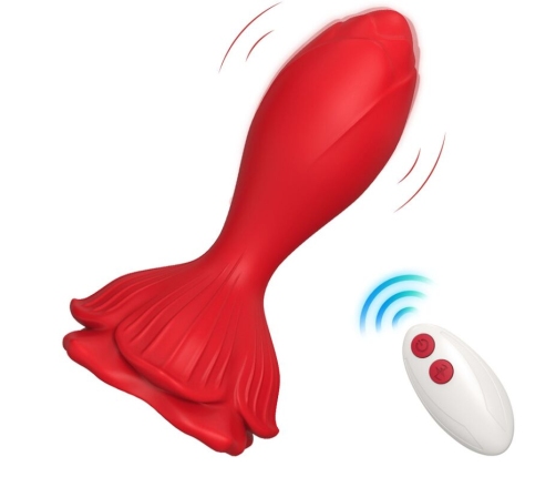 ARMONY - PINK VIBRATOR & ANAL PLUG SMALL REMOTE CONTROL RED