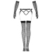 LIVCO CORSETTI FASHION - NEMALIA SET GARTER + STOCKINGS + GLOVES BLACK