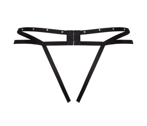 LIVCO CORSETTI FASHION - NOMADE THONG CROTCHLESS BLACK