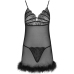 LIVCO CORSETTI FASHION - ZERUNAM SET BABYDOLL + BLACK THONG
