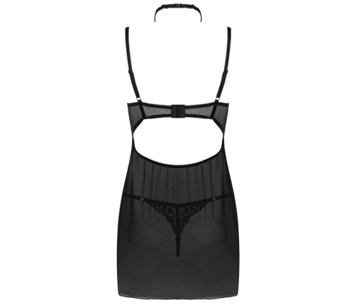 LIVCO CORSETTI FASHION - BINELLA SET BABYDOLL + THONG BLACK