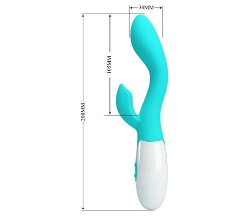 PRETTY LOVE - BRIGHTY G-SPOT VIBRATOR AQUA GREEN