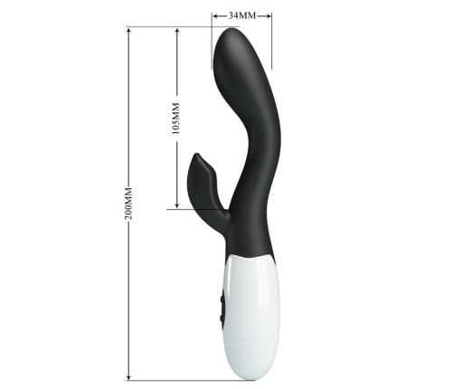PRETTY LOVE - BRIGHTY VIBRADOR PUNTO G NEGRO