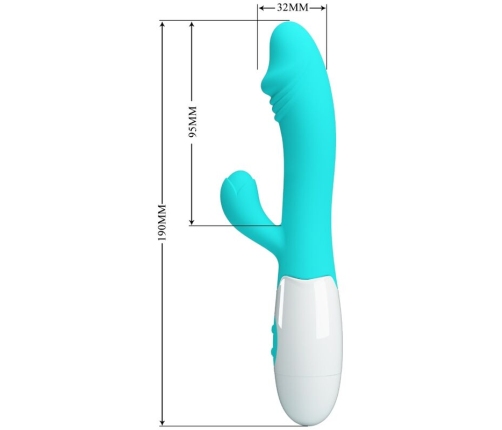 PRETTY LOVE - SNAPPY VIBRADOR PUNTO G VERDE AGUA