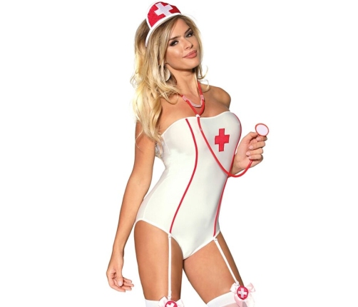 SUBBLIME - SEXY NURSE COSTUME WITH TEDDY S/M