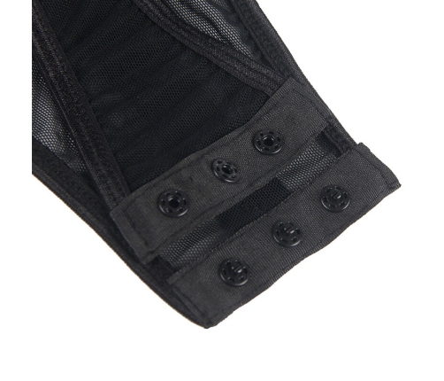 SUBBLIME - TEDDY WITH GARTER STRAP DETAIL CHEST BLACK L/XL