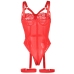 SUBBLIME - TEDDY WITH GARTER STRAP DETAIL CHEST RED L/XL