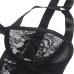 SUBBLIME - TEDDY WITH GARTER WITH LACE DETAIL AND STRIPS BLACK L/XL