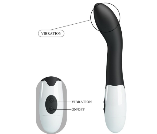 PRETTY LOVE - BISHOP VIBRADOR PUNTO G 30 MODOS NEGRO