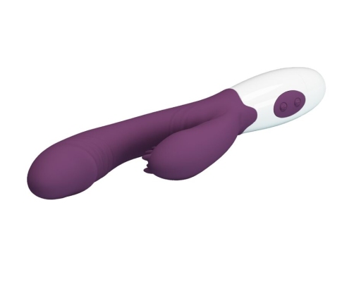 PRETTY LOVE - ANDRE RABBIT VIBRATOR & G-POINT STIMULATOR PURPLE
