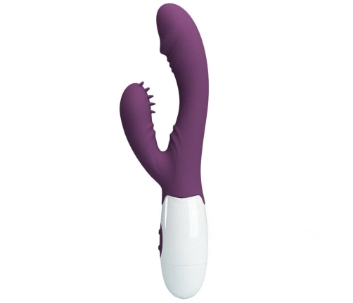 PRETTY LOVE - ANDRE RABBIT VIBRATOR & G-POINT STIMULATOR PURPLE
