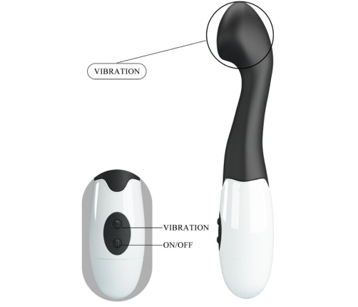 PRETTY LOVE - CHARLES VIBRADOR PUNTO G 30 MODOS NEGRO