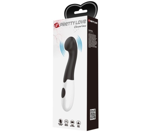 PRETTY LOVE - CHARLES VIBRADOR PUNTO G 30 MODOS NEGRO