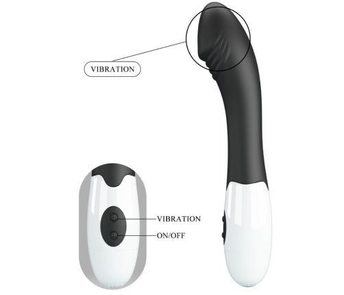 PRETTY LOVE - ELEMENTAL VIBRADOR PUNTO G 30 MODOS NEGRO