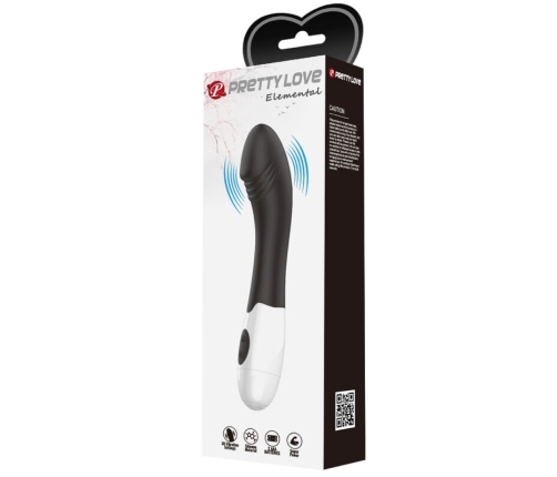 PRETTY LOVE - ELEMENTAL VIBRADOR PUNTO G 30 MODOS NEGRO