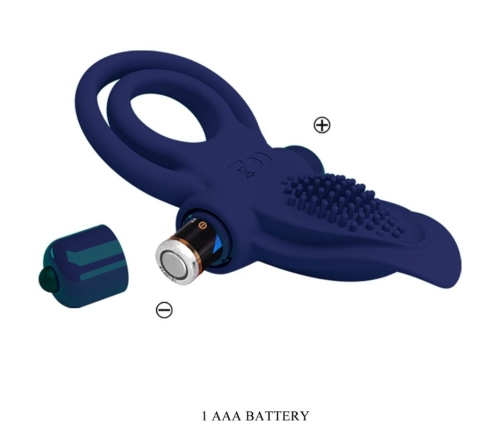 PRETTY LOVE - BRONSON DOUBLE RING WITH VIBRATION BLUE