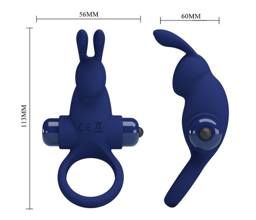 PRETTY LOVE - JIRO ANILLO RABBIT CON VIBRACIÓN AZUL