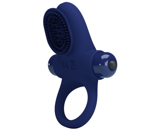 PRETTY LOVE - PALLE RING WITH VIBRATION BLUE