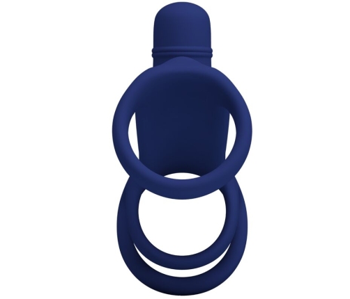 PRETTY LOVE - ELISH VIBRATING RING WITH EXTENSION BLUE