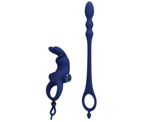 PRETTY LOVE - AYAD ANILLO VIBRADOR RABBIT CON PLUG AZUL