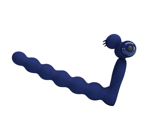 PRETTY LOVE - AJMAL VIBRATING RING WITH PLUG BLUE
