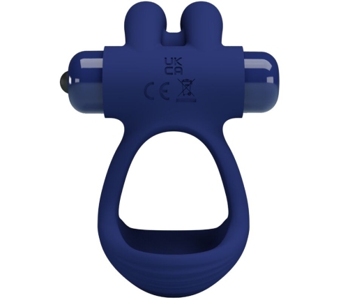 PRETTY LOVE - FRANCISCO DOUBLE VIBRATING RING RABBIT BLUE