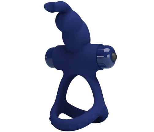 PRETTY LOVE - LUCHITO DOUBLE VIBRATING RING RABBIT BLUE