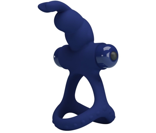 PRETTY LOVE - LUCHITO DOUBLE VIBRATING RING RABBIT BLUE