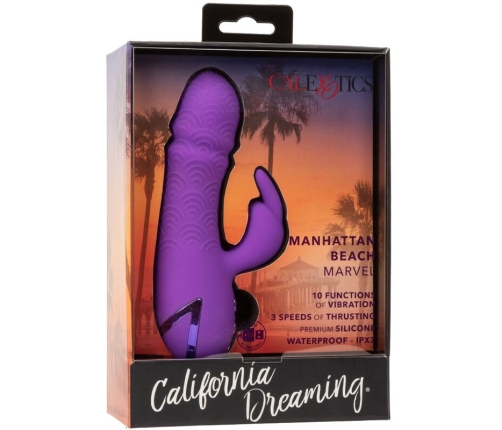 CALEXOTICS - MANHATTAN BEACH MARVEL VIBRATOR RABBIT PURPLE BY CALIFORNIA DREAMING