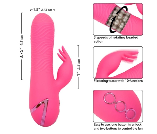 CALEXOTICS - SACRAMENTO SWEETIE VIBRATOR RABBIT PINK BY CALIFORNIA DREAMING