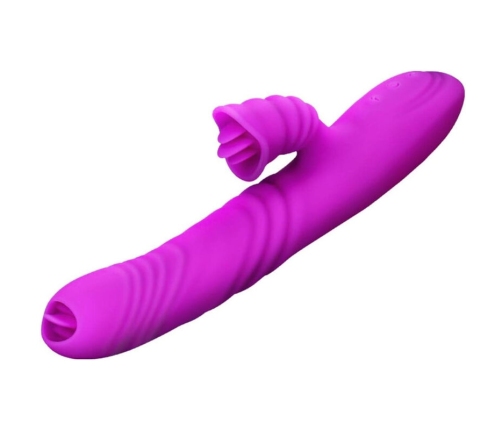ARMONY - ANGELIA MULTIFUNCTION VIBRATOR DOUBLE TONGUE VIOLET HEAT EFFECT