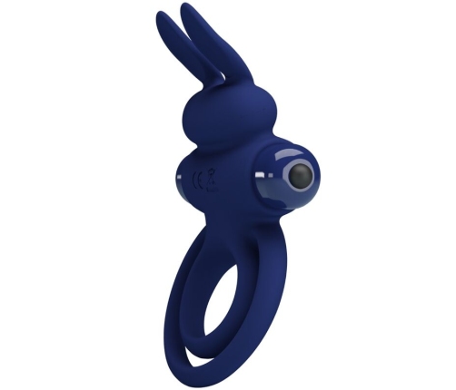 PRETTY LOVE - DAREY DOUBLE VIBRATING RING RABBIT BLUE