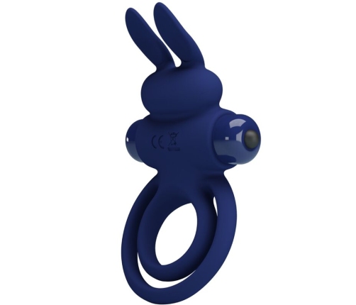 PRETTY LOVE - DAREY DOUBLE VIBRATING RING RABBIT BLUE