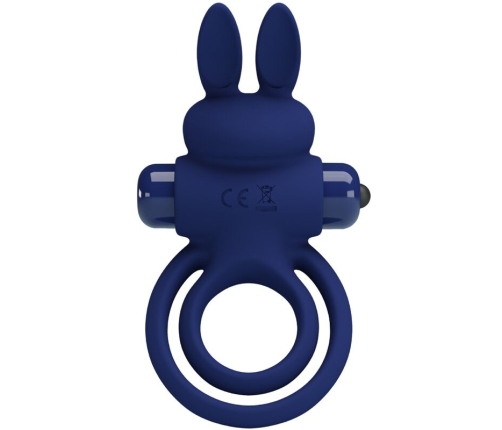 PRETTY LOVE - DAREY DOUBLE VIBRATING RING RABBIT BLUE