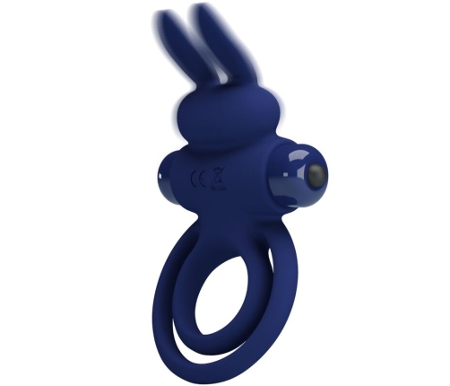 PRETTY LOVE - DAREY DOUBLE VIBRATING RING RABBIT BLUE