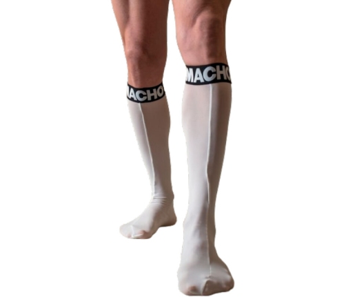 MACHO - THIN SOCKS ONE SIZE WHITE