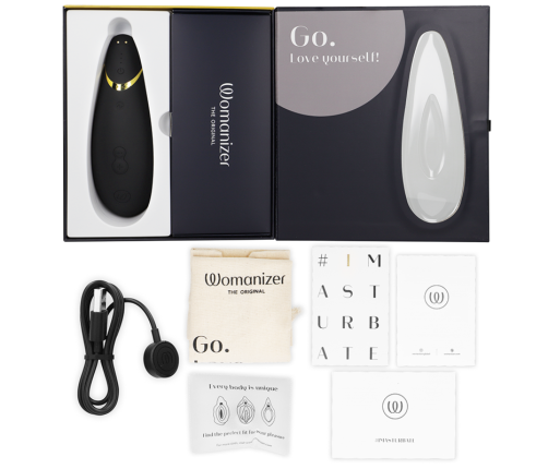 WOMANIZER - PREMIUM 2 ESTIMULADOR DE CLÍTORIS NEGRO