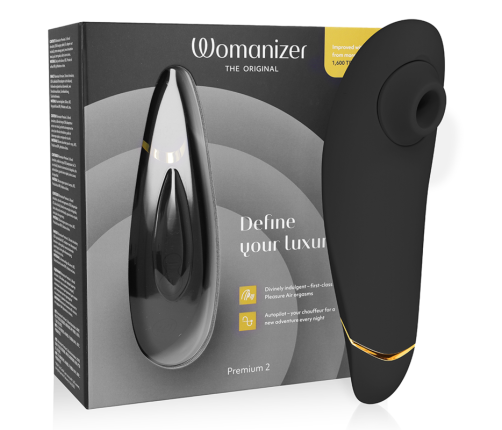 WOMANIZER - PREMIUM 2 ESTIMULADOR DE CLÍTORIS NEGRO